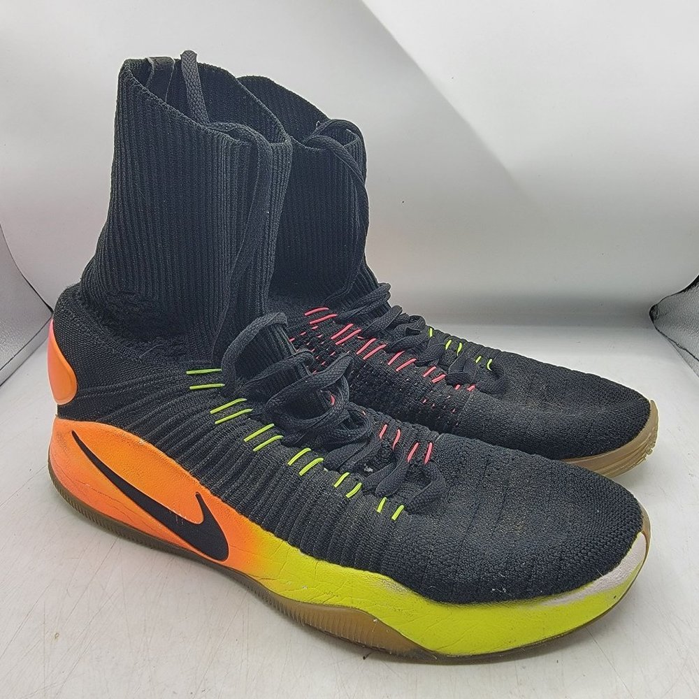 Nike Hyperdunk 2016 Flyknit Unlimited Mens 7 Multicolor Sneaker Shoes BasketBall